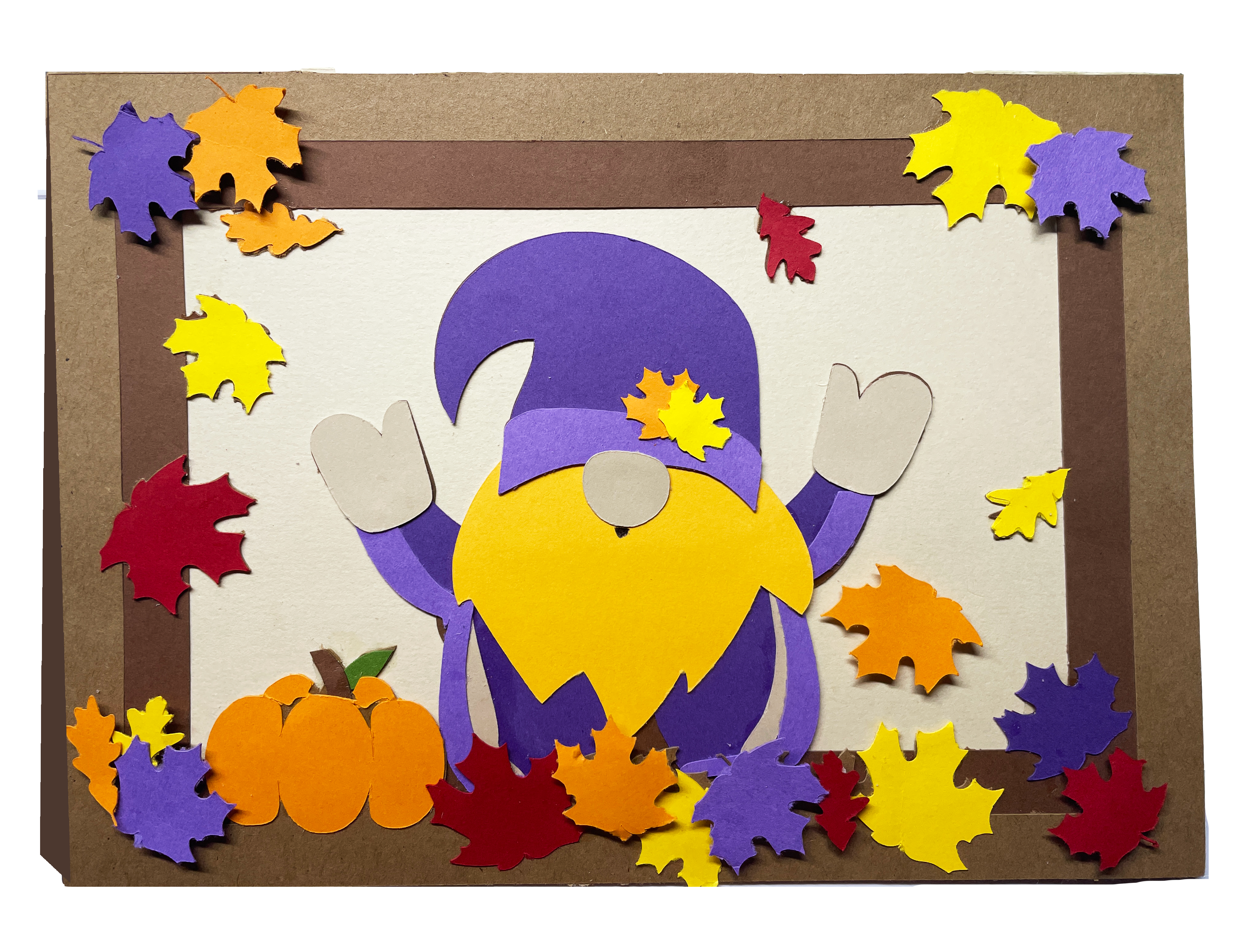 Sarah Prouty Designs 3D Fall Gnome Card