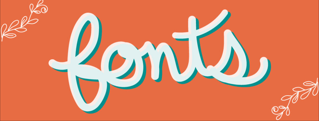 Sarah Prouty Designs Font banner